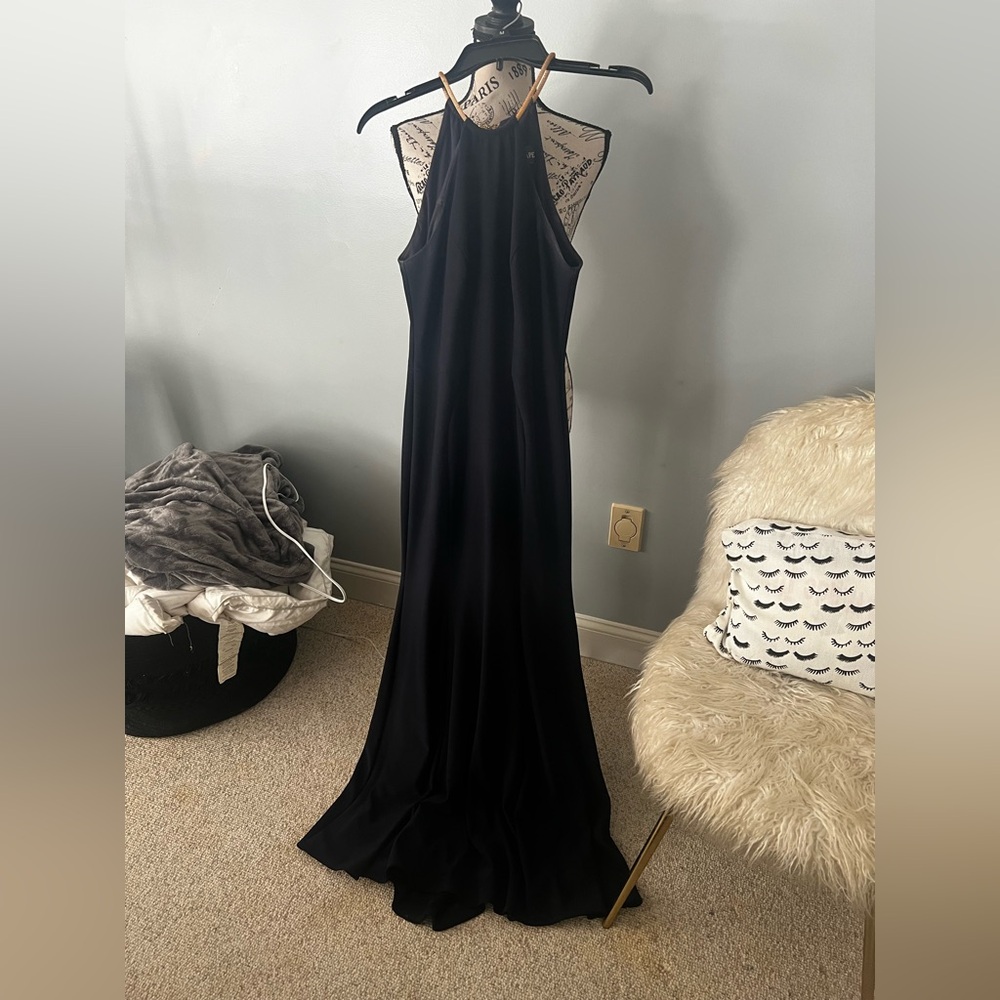 Xscape Black Halter-Style Maxi Dress